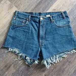 Levi's 560 high-rise denim cutoffs